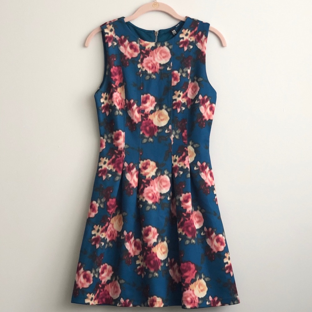 KUT from the Kloth Blue Floral Dress, Size 4